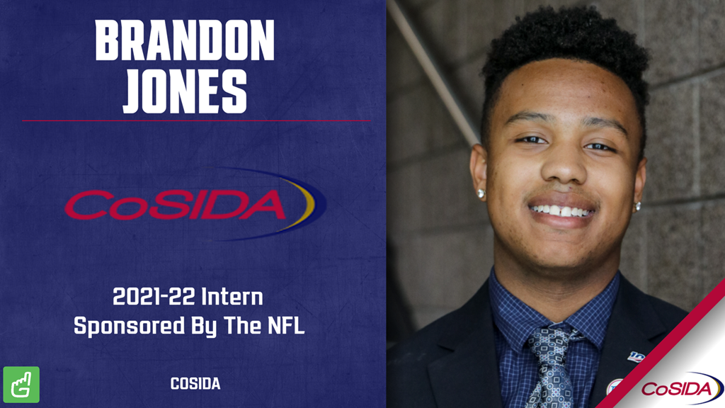 Brandon Jones Hired for CoSIDA’s Minority Internship, Sponsored by the NFL